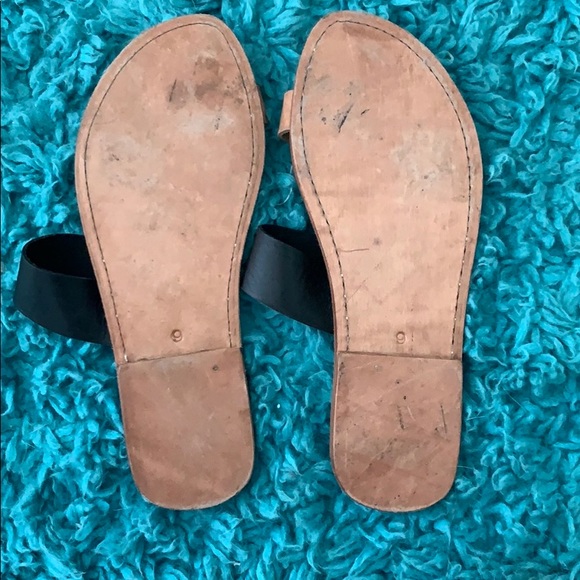 Nude and Black Sandals by James - Picture 3 of 5